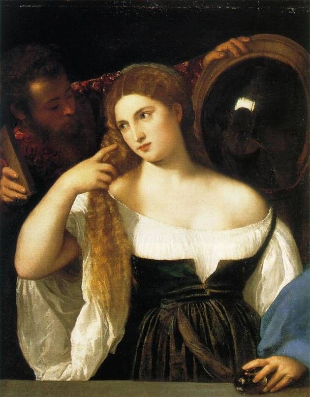 Titian woman with a mirror
